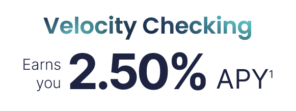 Velocity Checking earns you 2.50% APY